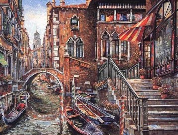 Venice Modern Painting - YXJ0325e impressionism Venice scape